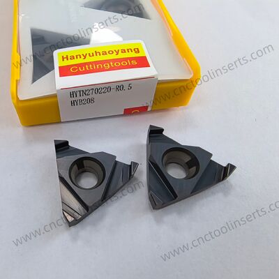 Inserto per scanalatura CNC con rivestimento PVD HYTN270220-R0.5 HYB208, Adatto per materiali difficili da lavorare ad eccezione delle leghe ad alta temperatura