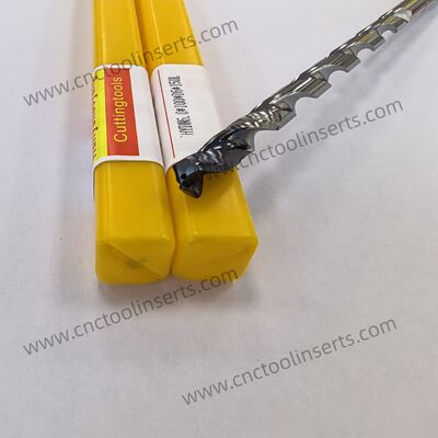 2 flety Ciemno szary środek chłodzący wewnętrzny Solid Carbide Deep Hole Drills Model HYDN8*120*D8*160*2Z CVD Coated For Aluminium Machining