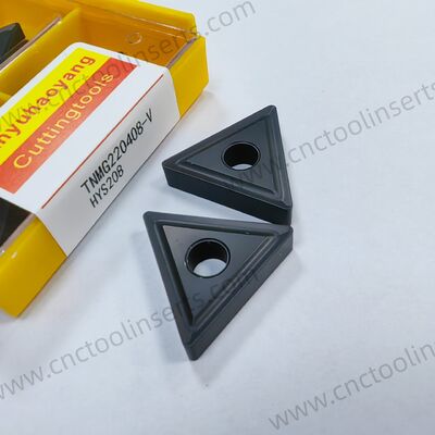 CNC Turning Insert รุ่น TNMG220408-V พร้อม CVD Coating HYS208 เหมาะสําหรับการแปรรูปเหล็กและเหล็กเหล็กเหล็กแบบครึ่งหยาบ และการแปรรูปเหล็กหยาบ