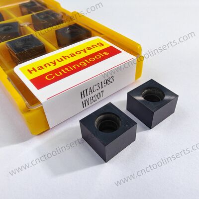 CNC 중용 껍질 회전 삽입기, HTAC31983 모델, PVD 코팅 HYB207, 고온 합금 제외한 모든 가공하기 어려운 재료를 가공할 수 있습니다.