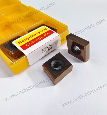 Inserto di tornitura per peeling CNC, modello HYCNE454, con rivestimento PVD HYJ306, progettato principalmente per la perforazione di materiali difficili da lavorare, acciaio inossidabile,e lavorazione dell'acciaio da stampo ad alta durezza