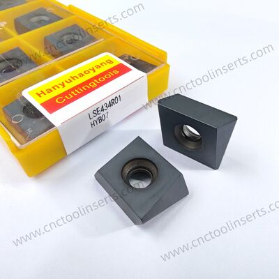 CNC 중량 껍질 회전 삽입기, 모델 LSE434R01, PVD 코팅 HYB207, 고온 합금을 제외한 모든 기계가 어려운 재료를 가공하기에 적합