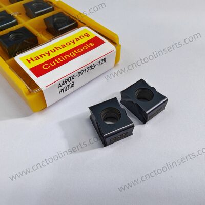 CNC 중용 껍질 회전 삽입기, 모델 HYA490X-091205-12R, PVD 코팅 HYB207, 고온 합금을 제외한 모든 기계가 어렵게 가공되는 재료를 가공할 수 있습니다.