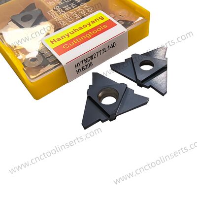 Inserto de ranura CNC, modelo HYTNCW27T3L140, con recubrimiento PVD HYB208, adecuado para todos los materiales difíciles de mecanizar, excepto las aleaciones de alta temperatura