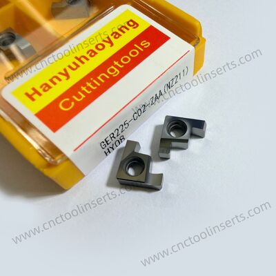 CNC 그루빙 인서트 GER225-C02-ZAA NZ211 – PVD HYB208 코팅, 난삭재용 (고온 합금 제외)