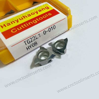 Insert alur non-standar, model TG22L1.0-010, tidak dilapisi, cocok untuk pemesinan semua bahan yang sulit untuk mesin kecuali paduan suhu tinggi.