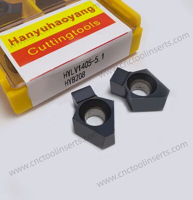 Insert de taillage d'engrenages CNC HYLV1405-5.1 – Revêtement PVD HYB208 pour matériaux difficiles dans les applications aérospatiales, automobiles et de moules