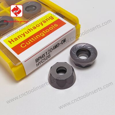 RPHX1204MO-DM Insert de fraisage, PVD HYC508 ¢ Traitement général de l'acier, de la fonte et de l'acier inoxydable