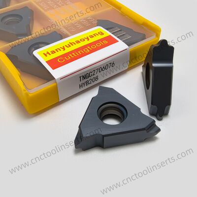 TNGC2706076 Insert de ranura con recubrimiento CVD HYB208 para materiales difíciles de cortar y recubrimiento PVD